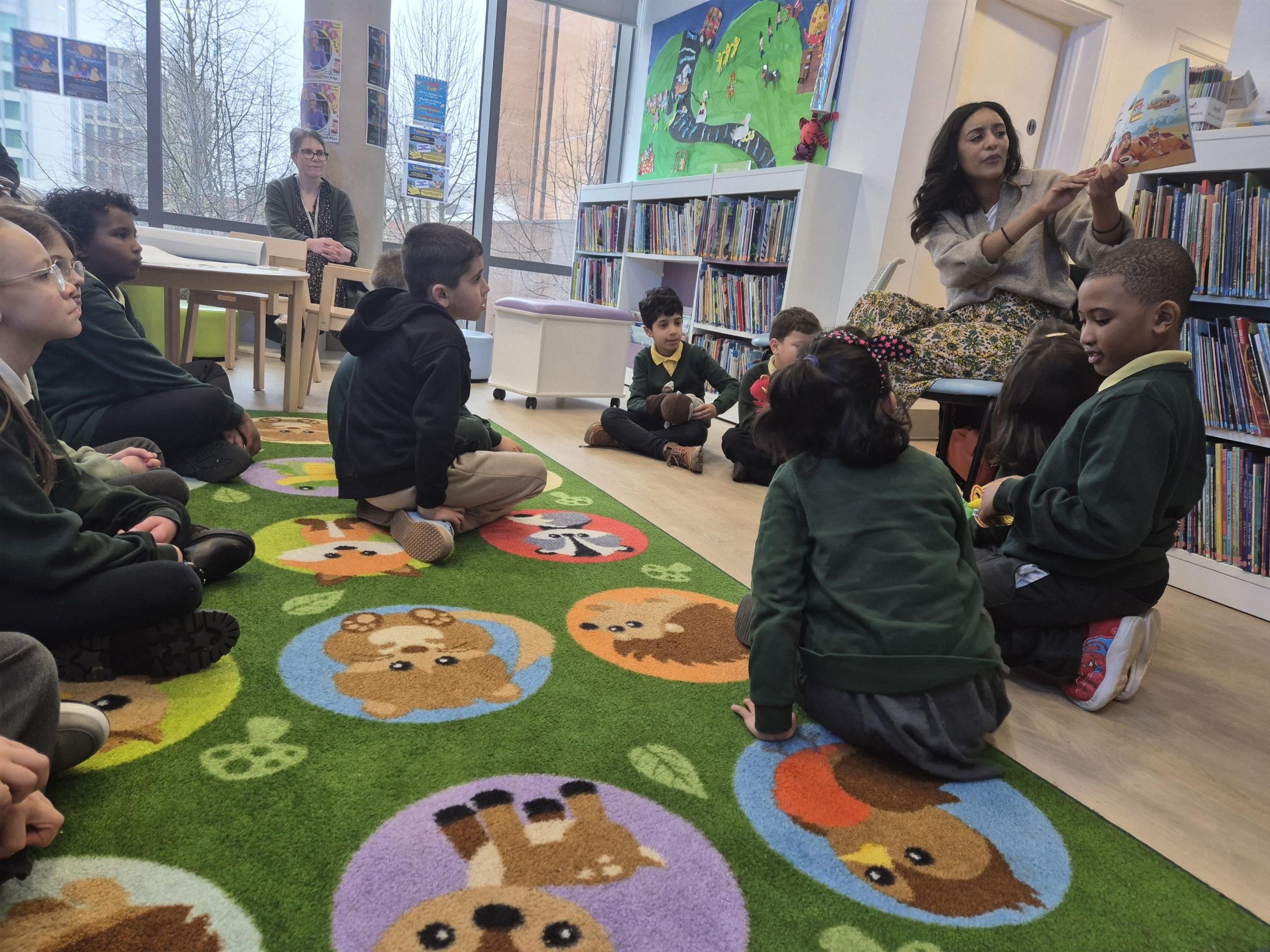 Cardiff Author Event - Jaziea Farag, visits Cardiff Central Library with St Cuthberts School