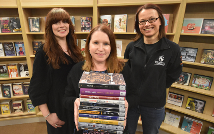 Staff at Swansea Libraries
