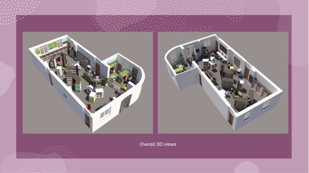 Corwen Library layout