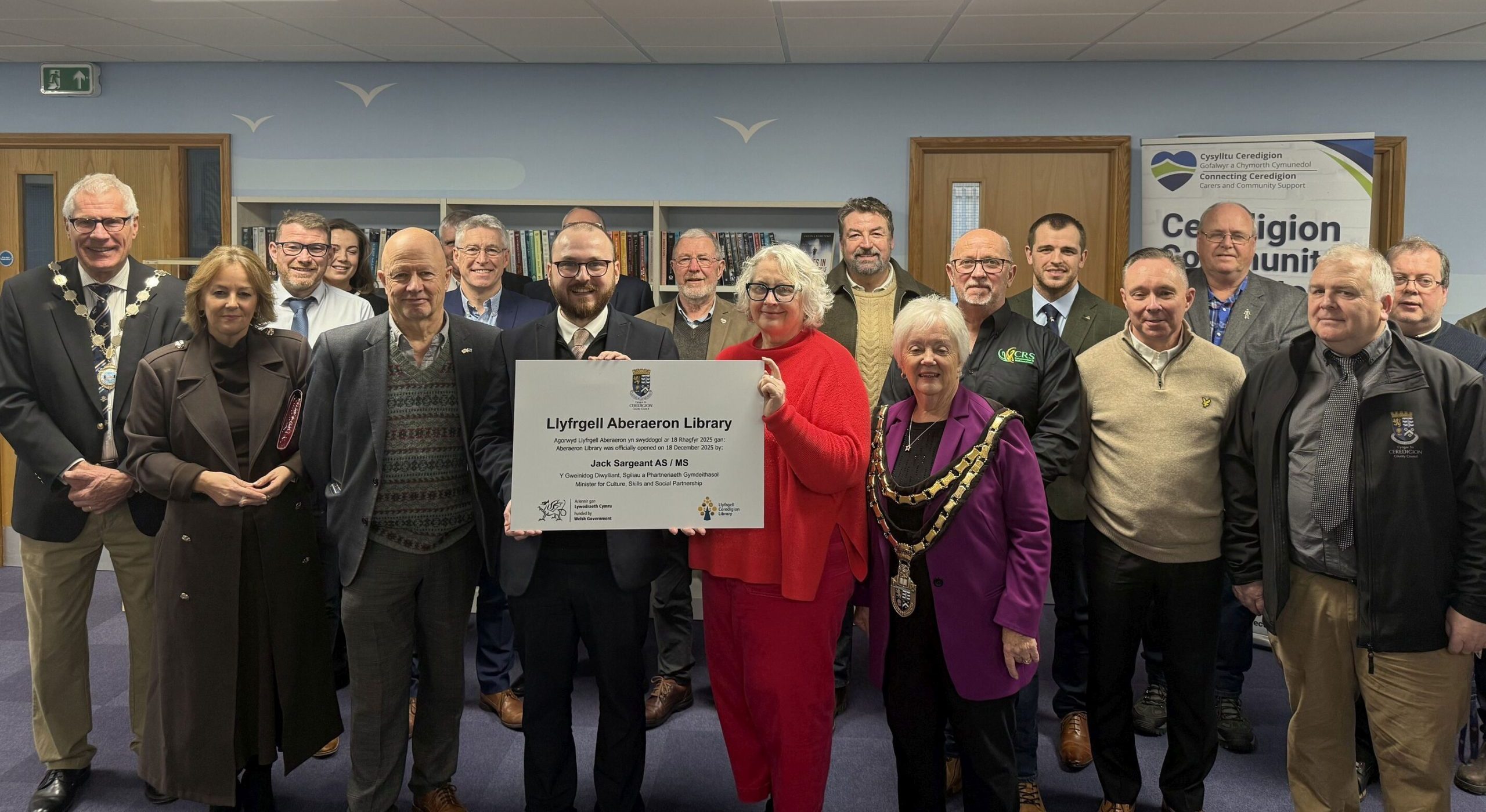 Agoriad swyddogol LlyfrgelL Aberaeron