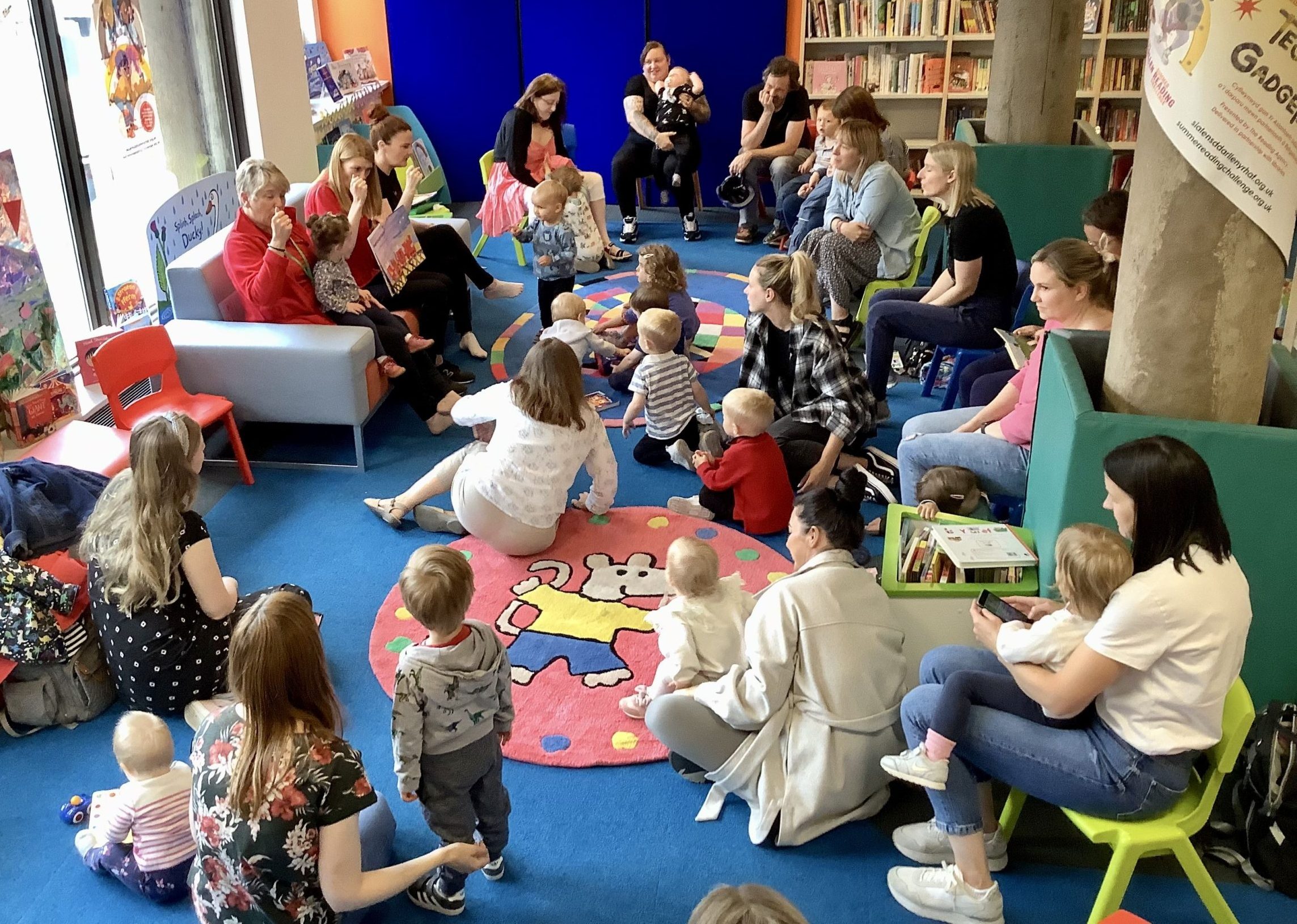 Rhyme time session at Denbighshire Libraries